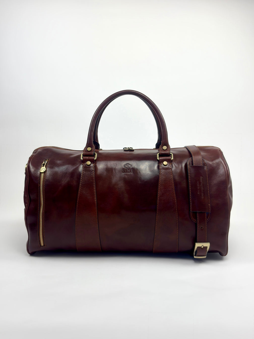 Time Resistance Wise Children Travel Bag Leather