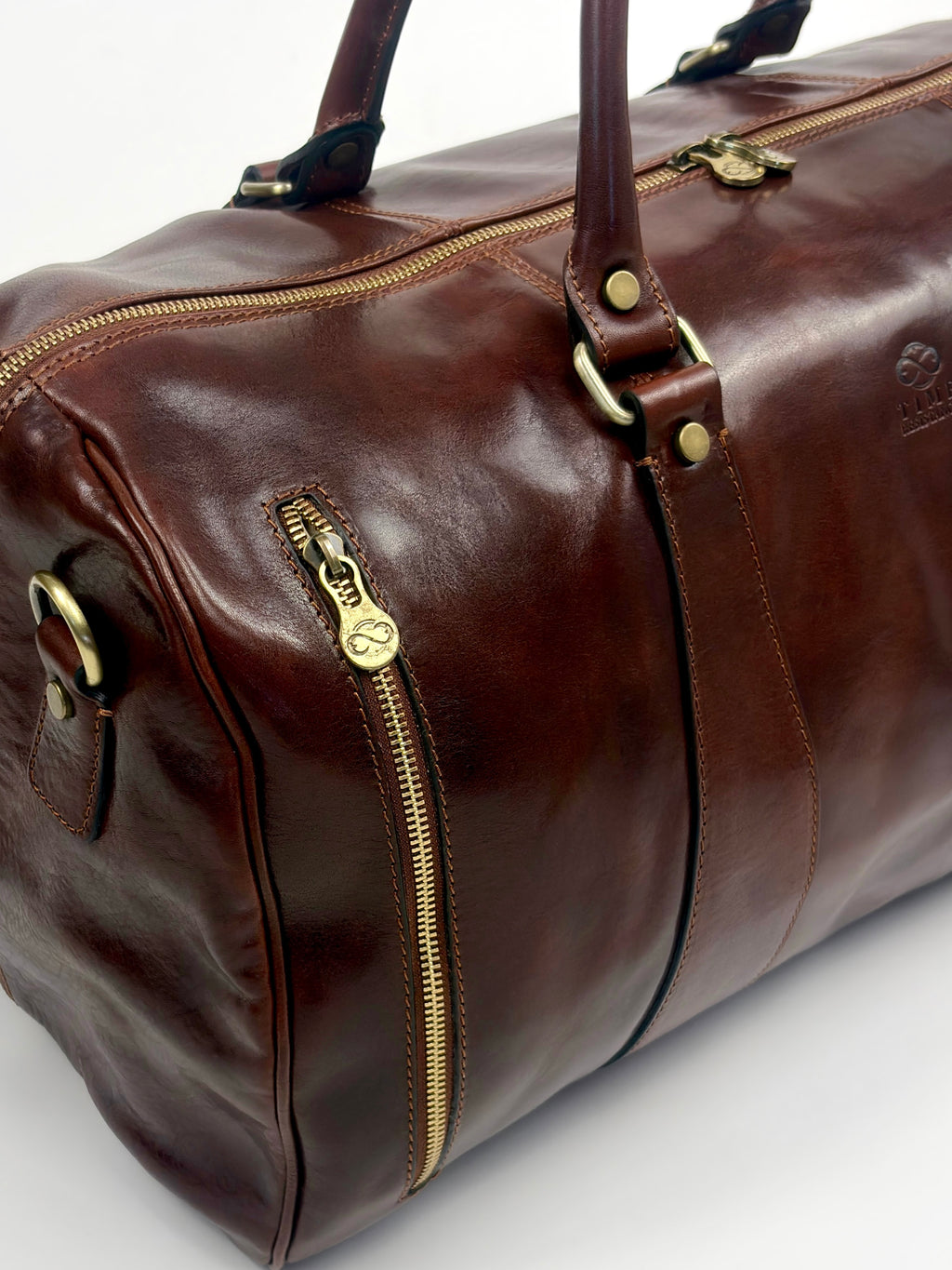 Time Resistance Wise Children Travel Bag Leather